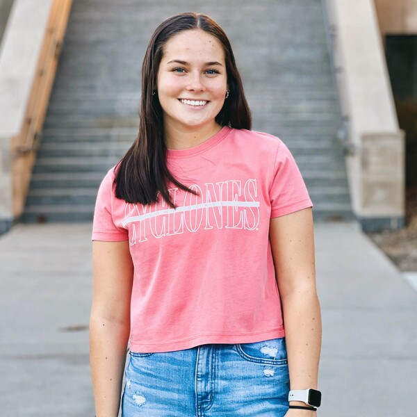 Chicka-d Women's Cyclones Pink Short Sleeve T-shirt